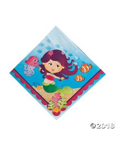 Mermaid Party Luncheon Napkins