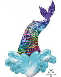Mermaid Sequin Tail Super Shape Balloon