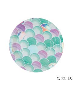 Mermaid Sparkle Lunch Paper Plates