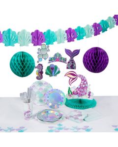 Mermaid Sparkle Tableware Kit for 8 Guests