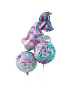 Mermaid Sparkle Tail Mylar Balloons