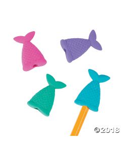 Mermaid Tail Eraser Pencil Toppers
