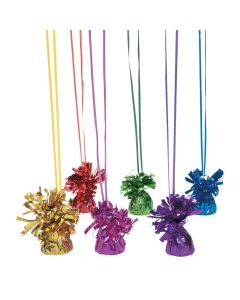 Metallic Colored Balloon Weights Assortment