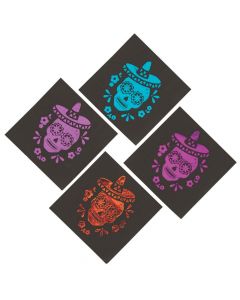 Metallic Day of the Dead Luncheon Napkins