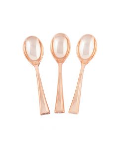 Metallic Rose Gold Mini Spoons