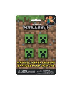 Minecraft Pencil Topper Erasers