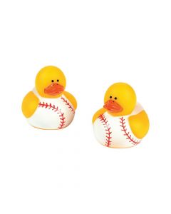 Mini Baseball Rubber Duckies