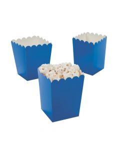 Mini Blue Popcorn Boxes