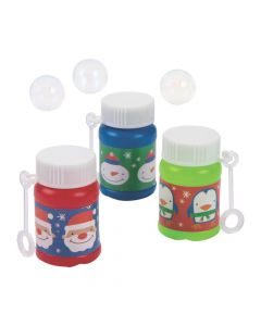 Mini Christmas Bubble Bottles