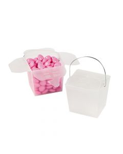 Mini Frosted Takeout Boxes