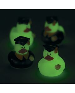 Mini Glow-in-the-Dark Graduation Rubber Duckies