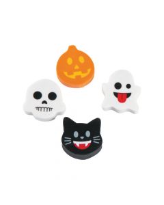 Mini Halloween Emoji Erasers