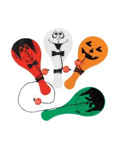 Mini Halloween Paddleball Games