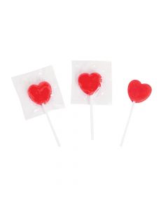 Mini Heart Lollipops