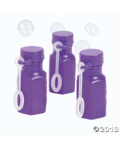 Mini Hexagon Purple Bubble Bottles