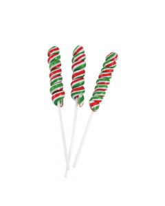 Mini Holiday Twisty Lollipops