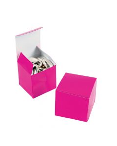 Mini Hot Pink Favor Boxes