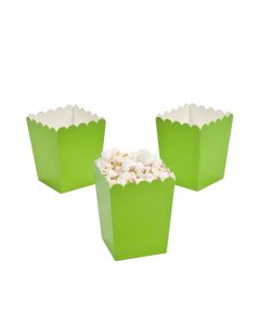 Mini Lime Green Popcorn Boxes