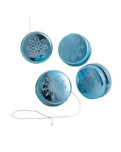 Mini Metallic Snowflake Yo-Yos