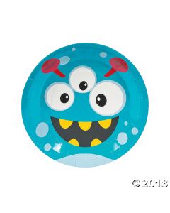 Mini Monster Paper Lunch Plates
