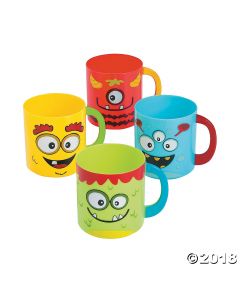 Mini Monster Plastic Mugs