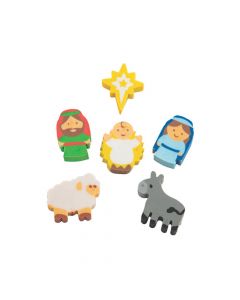 Mini Nativity Erasers