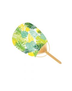 Mini Tropical Bamboo Paddle Hand Fans