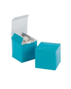Mini Turquoise Favor Boxes