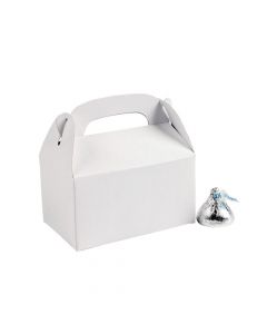 Mini White Favor Boxes