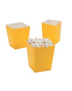 Mini Yellow Popcorn Boxes