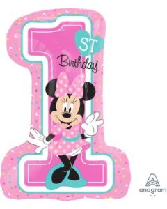 Minnie 1st Birthday Super Shape Balloon