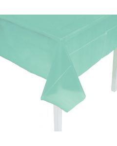 Mint Green Plastic Tablecloth