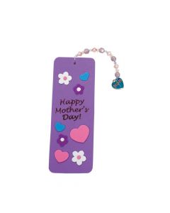 Mother's Day Beaded Charm Bookmark Craft