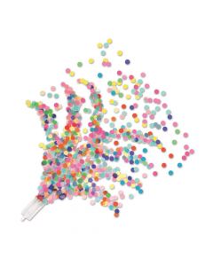 Multicolor Push-Up Confetti Poppers