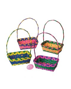 Multicolor Rectangular Easter Baskets