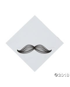 Mustache Party Lunch Napkins