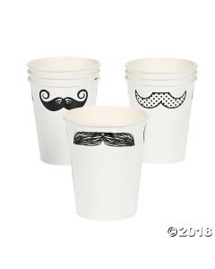 Mustache Party Paper Cups