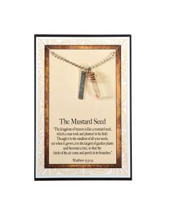 Mustard Seed Necklaces with Card