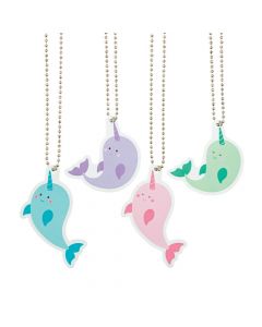 Narwhal Dog Tag Necklaces