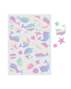 Narwhal Foil Sticker Sheets