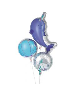 Narwhal Party Mylar Balloons