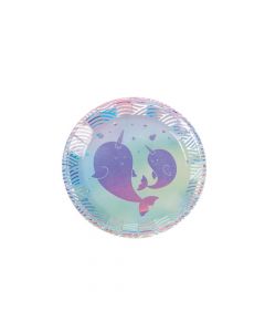Narwhal Party Paper Dessert Plates