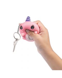 Narwhal Slow-Rising Squishy Keychains