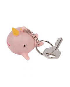 Narwhal Water Spout Squeeze Keychains