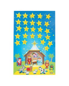 Nativity Advent Calendar Sticker Scenes