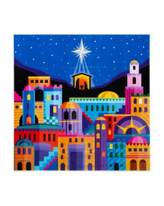 Nativity Brightly-Colored Backdrop