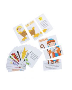 Nativity Characters Puzzle Card Set