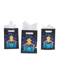 Neon Nativity Goody Bags