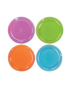 Neon Plastic Dessert Plates