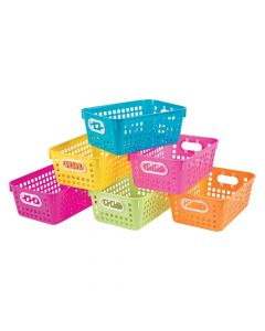 Neon Tall Storage Baskets with Handles
